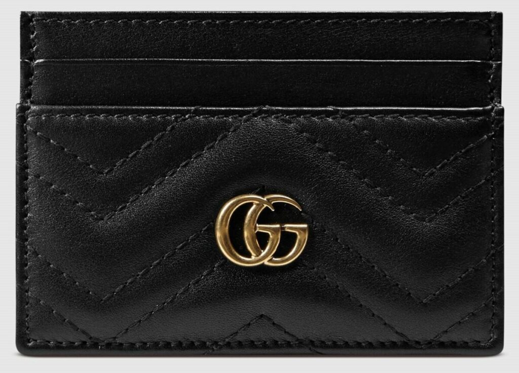 MARMONT SMALL MULTI-POCKET BAG 25 IN BLACK CALFSKIN GOLD HARDWARE
