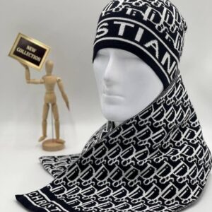 dior hat scarf