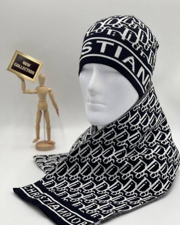 dior hat scarf