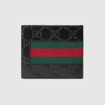 signature web wallet with middle green red black