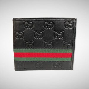 signature web wallet with middle green red black